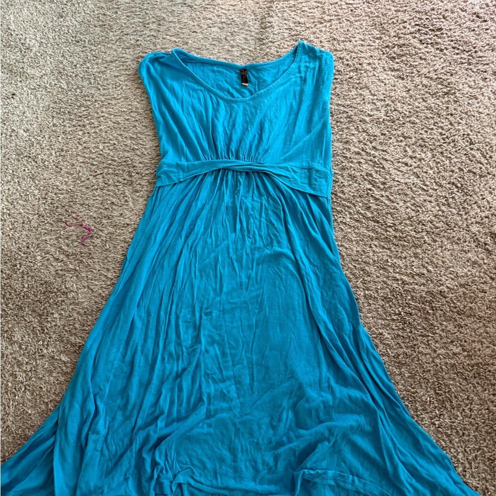 Maternity Blue Dress
